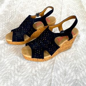 Black Holy Wedge, Open Toed & Strap🖤